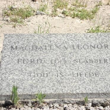 FORD Magdalena Leonora nee SLABBER