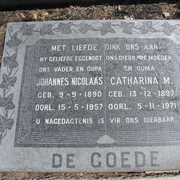 GOEDE Johannes Nicolaas, de 1890-1957 &amp; Catharina M. 1897-1971