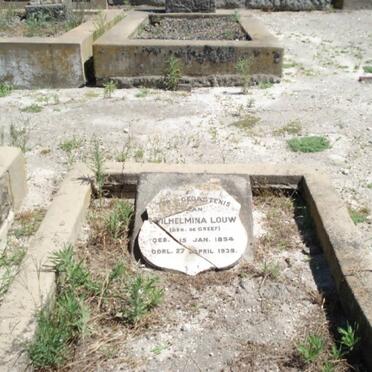 GREEFF Wilhemina, de nee LOUW 1854-1939