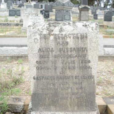 GREEFF Casparus Andries, de 1881-1942 &amp; Alida Sussanna GROBBELAAR 1854-1921