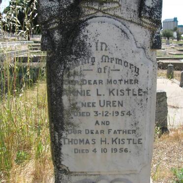 KISTLE Thomas H. -1956 &amp; Annie L. UREN -1954