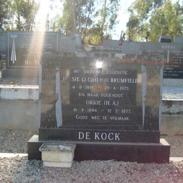 KOCK H.A., de 1894-1977 &amp; J.C.H. BRUMFIELD 1891-1975