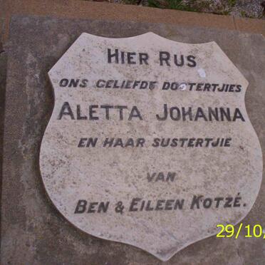 KOTZÉ Aletta Johanna :: KOTZÉ Sister