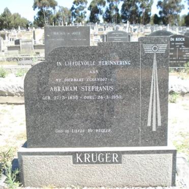 KRUGER Abraham Stephanus 1895-1950