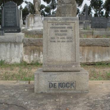 KOCK Willem, de 18??-19??