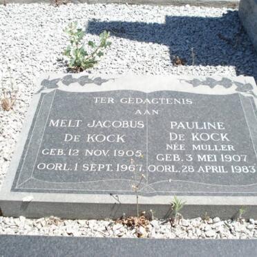 KOCK Melt Jacobus, de 1905-1967 &amp; Pauline MULLER 1907-1983