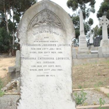 LOUBSER Everhardus Johannes 1833-1901 &amp; Johanna Catharina JORDAAN 1837-1907