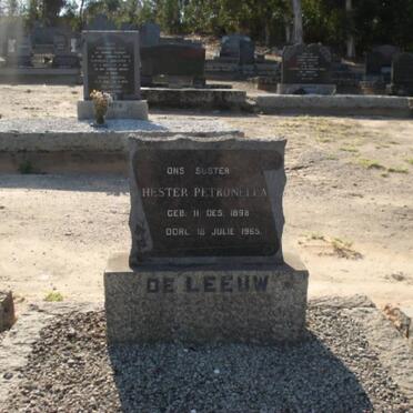 LEEUW Hester Petronella, de 1898-1965