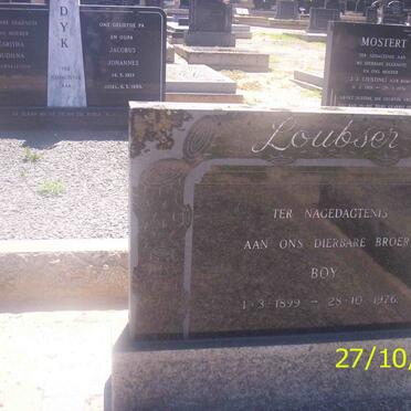 LOUBSER Boy 1899-1976