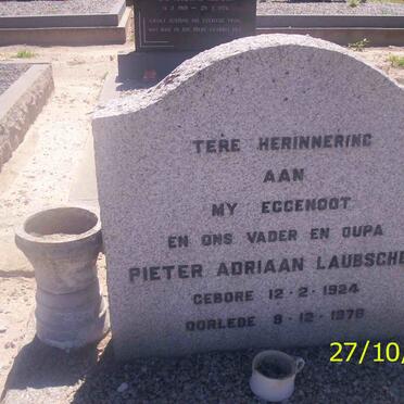LAUBSCHER Pieter Adriaan 1924-1976