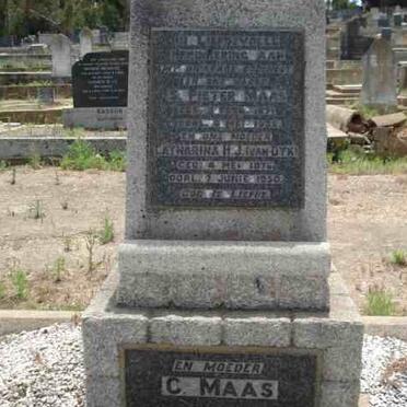 MAAS S. Pieter 1871-1932 &amp; Catharina H.J. VAN DYK 1876-1950 :: MAAS C.