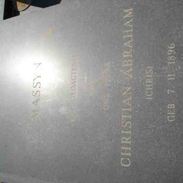 MASSYN  Christiaan Barnard 1896-1978