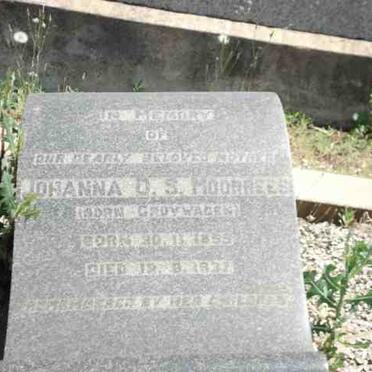 MOORREES Johanna D.S. nee CRUYWAGEN 18??-19?7