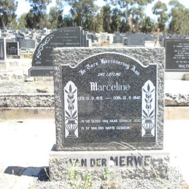 MERWE Marceline, van der 1931-1947