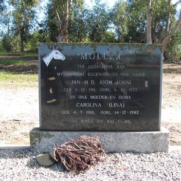 MOLLER Jan H.D. 1911-1977 &amp; Carolina 1918-1982