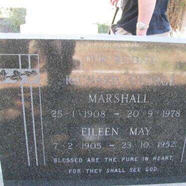 MARSHALL Richard George 1908-1978 &amp; Eileen May 1905-1952
