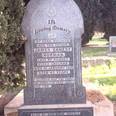 NORMAN James Ernest -1919