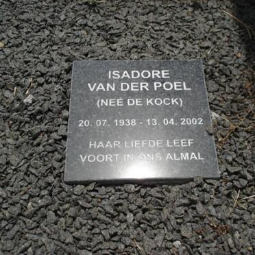 POEL Isadora, van der nee DE KOCK 1838-2002