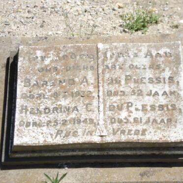 PLESSIS Barend A., du -1932 &amp; Hendrina C. -1949