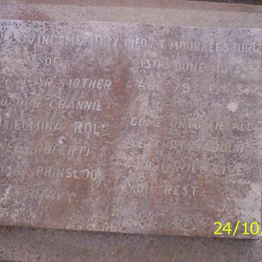 ROLL Wilhelmina formerly HOFERT neé PRINSLOO -1913