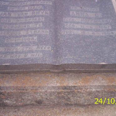 RHYN Jan, van 1867-1908 &amp; Anna C. HOFFMANN 1867-1964