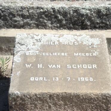 SCHOOR W.H., van -1968