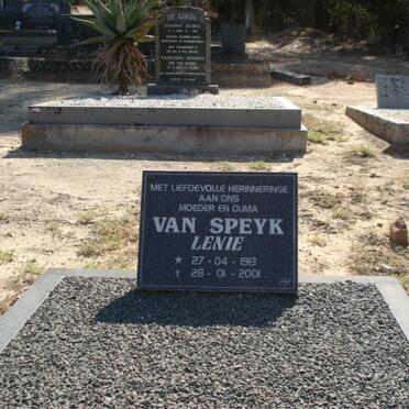 SPEYK Lenie, van 1913-2001