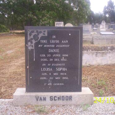 SCHOOR Danie, van 1896-1962 &amp; Louisa Sophia 1904-1992