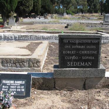 SEDEMAN Robert Cupido &amp; Christine Sophia :: DANIELS Francine nee SEDEMAN 1917-1918