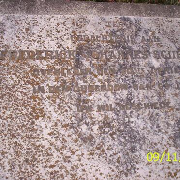 SCHREUDER  Frederick Johannes -1912