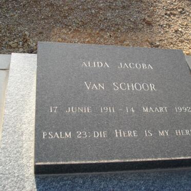 SCHOOR Alida Jacoba, van 1911-1992