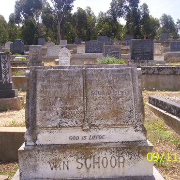 SCHOOR Adriaan, van &amp; Jacoba BLANCKENBERG :: VAN SCHOOR Sophia Lily 1893-