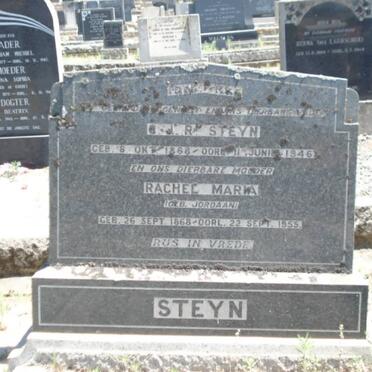 STEYN C.J.R. 1868-1946 &amp; Rachel Maria JORDAAN 1868-1955