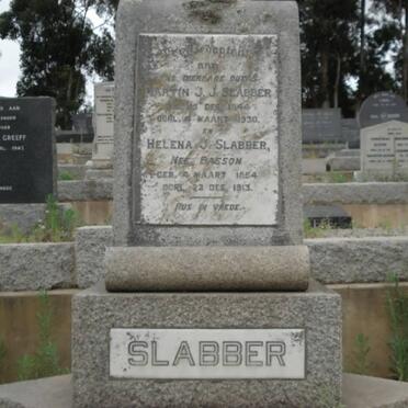 SLABBER Martin J.J. 1844-1930 &amp; Helena J. BASSON 1854-1913