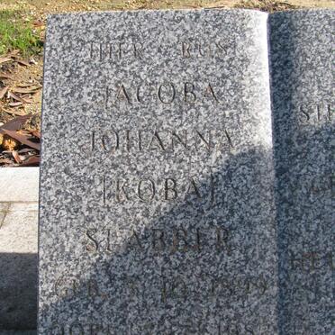 SLABBER Jacoba Johanna 1899-1982