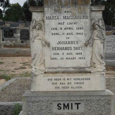 SMIT Johannes Hermanus 1868-1953 &amp; Maria Magdalena LOUW 1880-1942