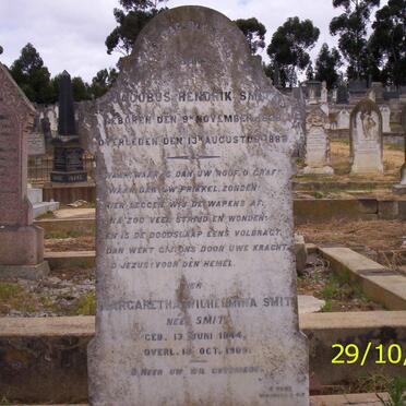 SMIT Jacobus Hendrik 1826-1888 &amp; Margaretha Wilhelmina SMIT 1844-1909