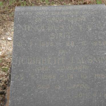 SMIT Arnoldus W. 1855-19? &amp; Huibrecht J.M. JORDAAN 1868-196?