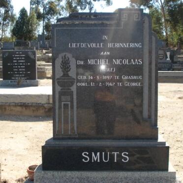 SMUTS Michiel Nicolaas 1897-1967