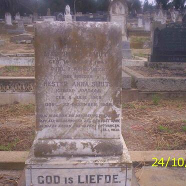 SMUTS Marthinus 1849-1928 &amp; Hester Anna JORDAAN 1868-1948