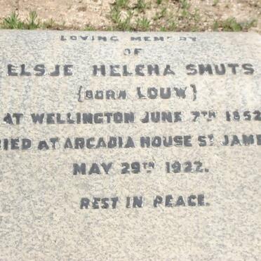 SMUTS Elsje Helena nee LOUW 1852-1922
