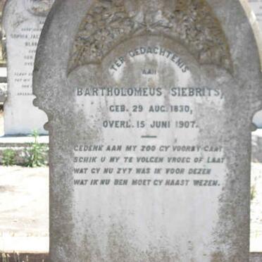SIEBRITS Bartholomeus 1830-1907