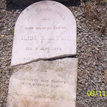 TOIT Alida S., du 1843-1903