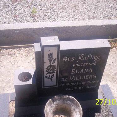 VILLIERS Elana, de 1978-1978