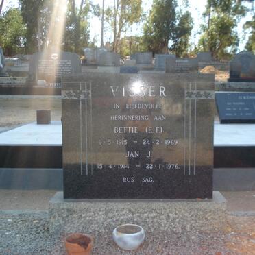 VISSER Jan J. 1914-1976 &amp; E.F. 1915-1969