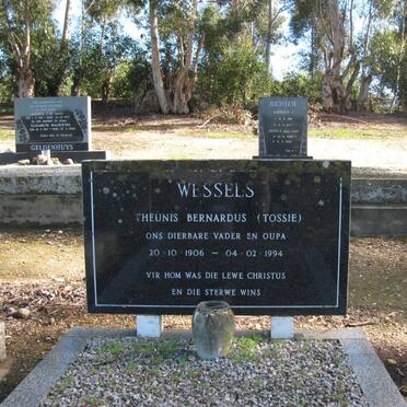 WESSELS Theunis Bernardus 1906-1994