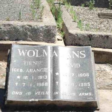 WOLMARANS David 1906-1985 &amp; Tienie ARANGIES 1913-1968