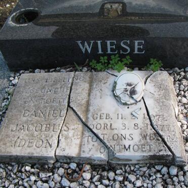 WIESE Daniel Jacobus 1972-1977
