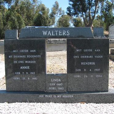 WALTERS Hendrik 1907-1984 &amp; Annie 1915-1982 :: WALTERS Linda 1960-1960