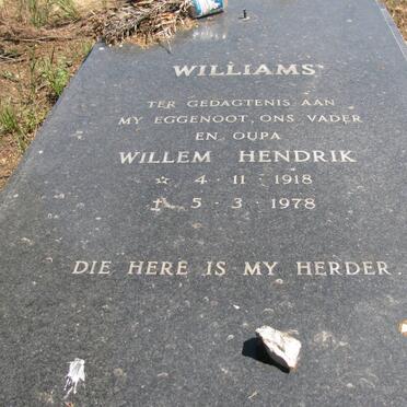 WILLIAMS Willem Hendrik 1918-1978